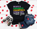 Mardi Gras T-Shirt: Beads, Parades, Crawfish, King Cake