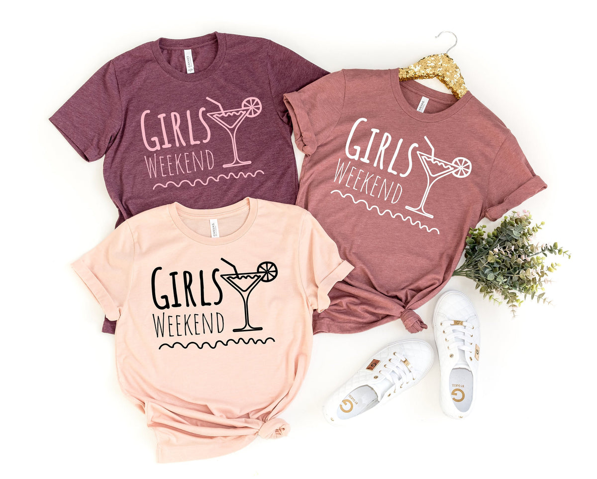 Girls Weekend T-Shirt: Vacation Trip Matching Shirts