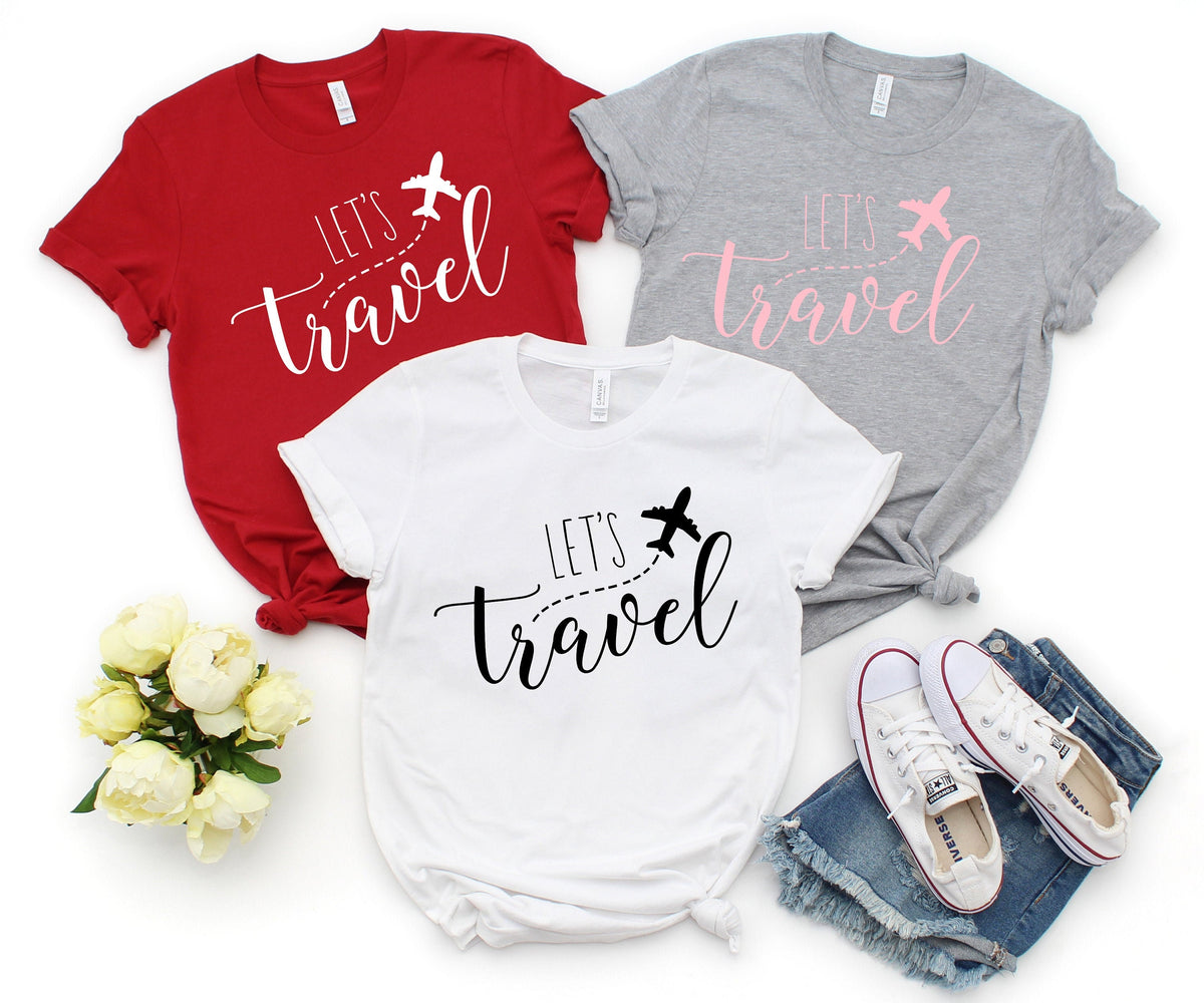 Let's Travel Shirt: Adventure Graphic Tee