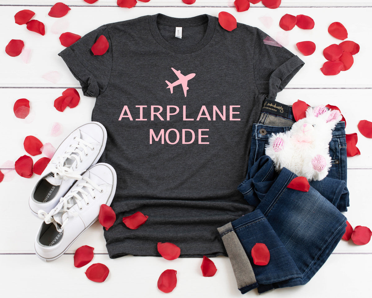 Airplane Mode Shirt: Travel Vacation Tee, Gift for Traveler