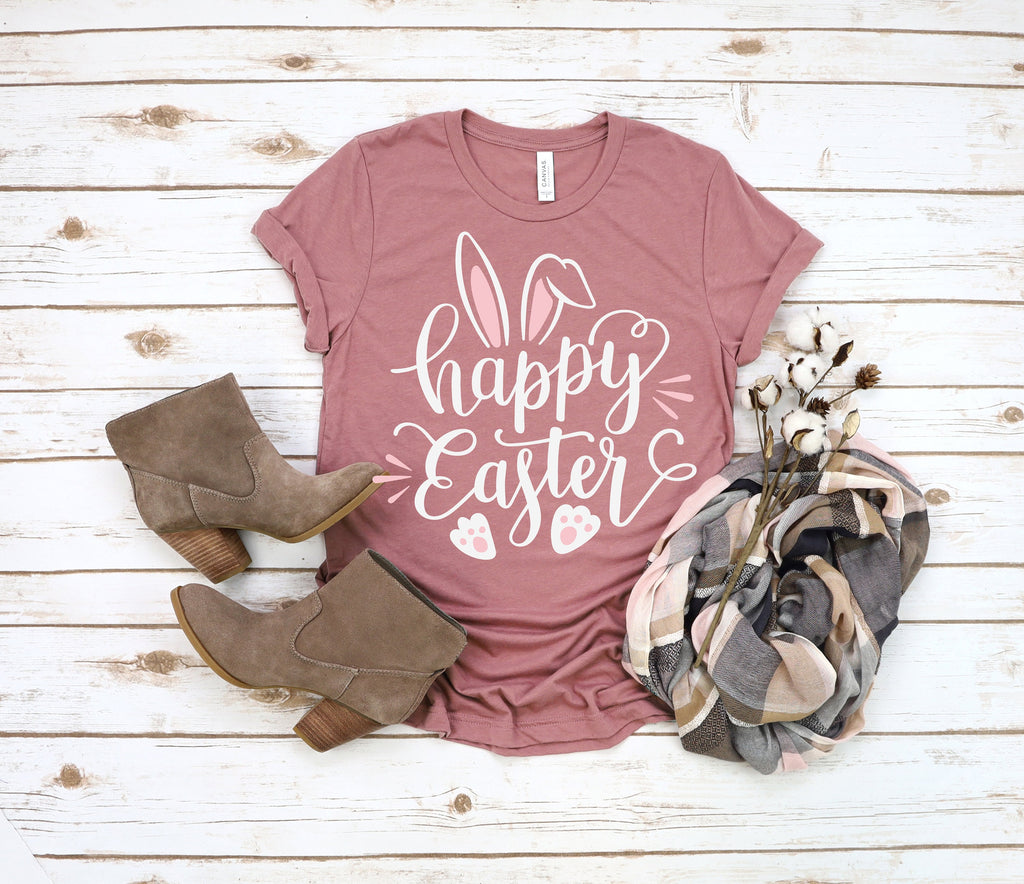 Happy Easter Bunny Shirt, Women's Graphic Tee