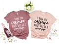 Caffeine & Kisses Mom Shirt - Funny Mama Tee