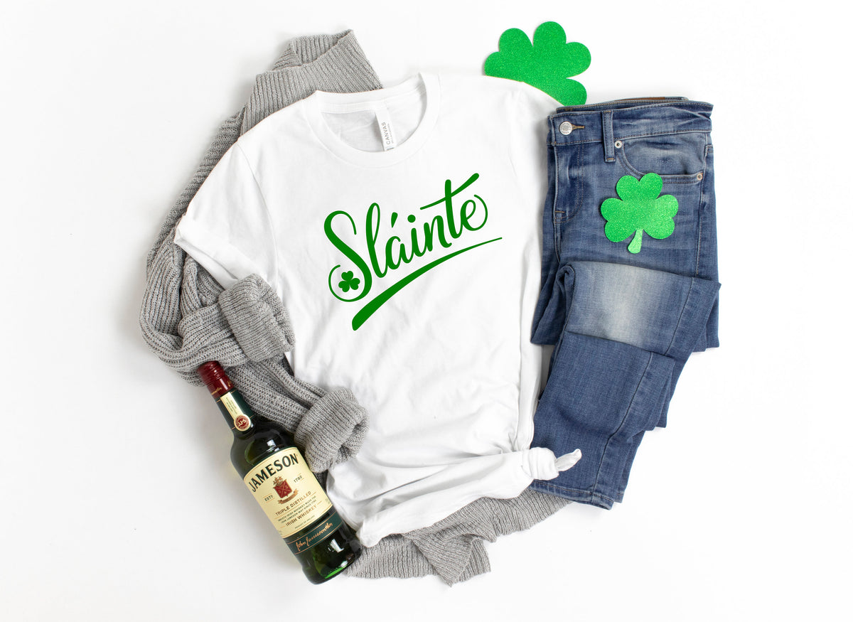 Slainte Shamrock Shirt: St. Patrick's Day Irish Tee