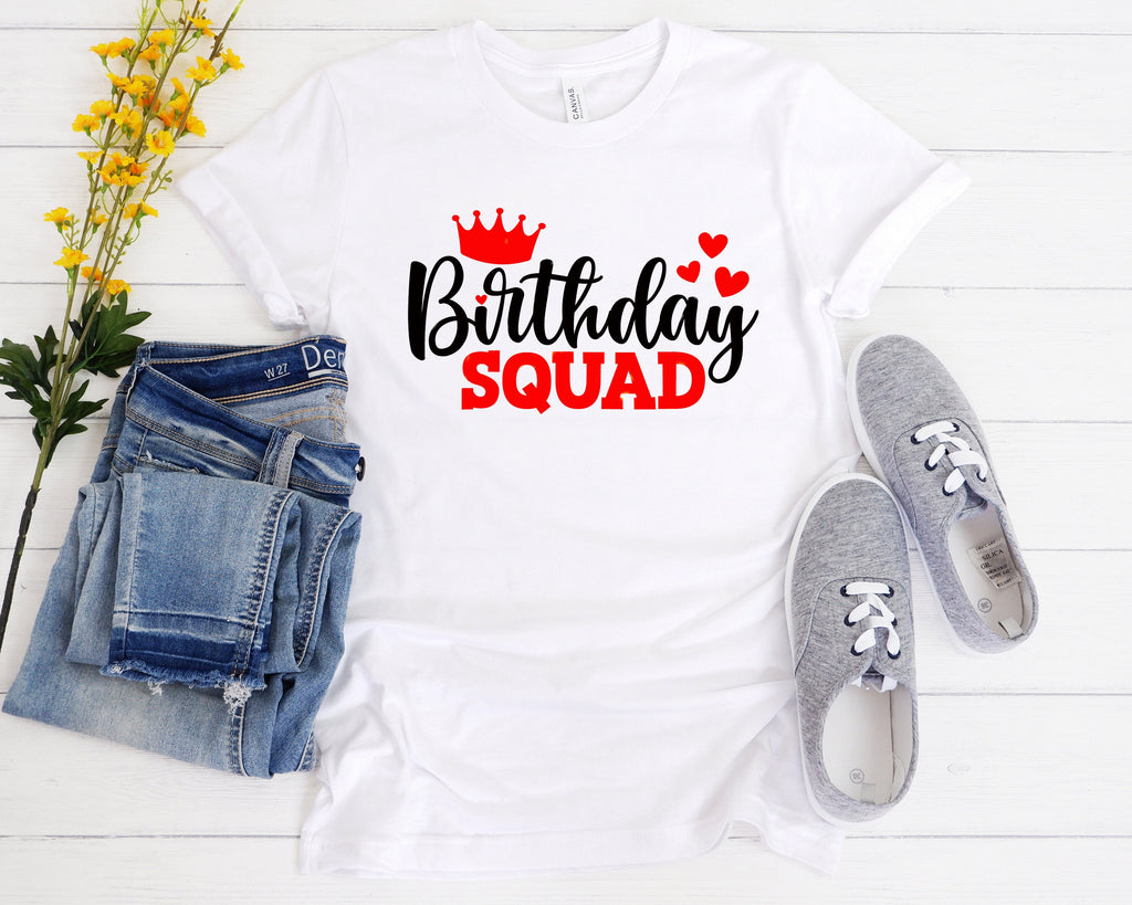 Birthday Squad Shirt: Matching Party T-Shirts
