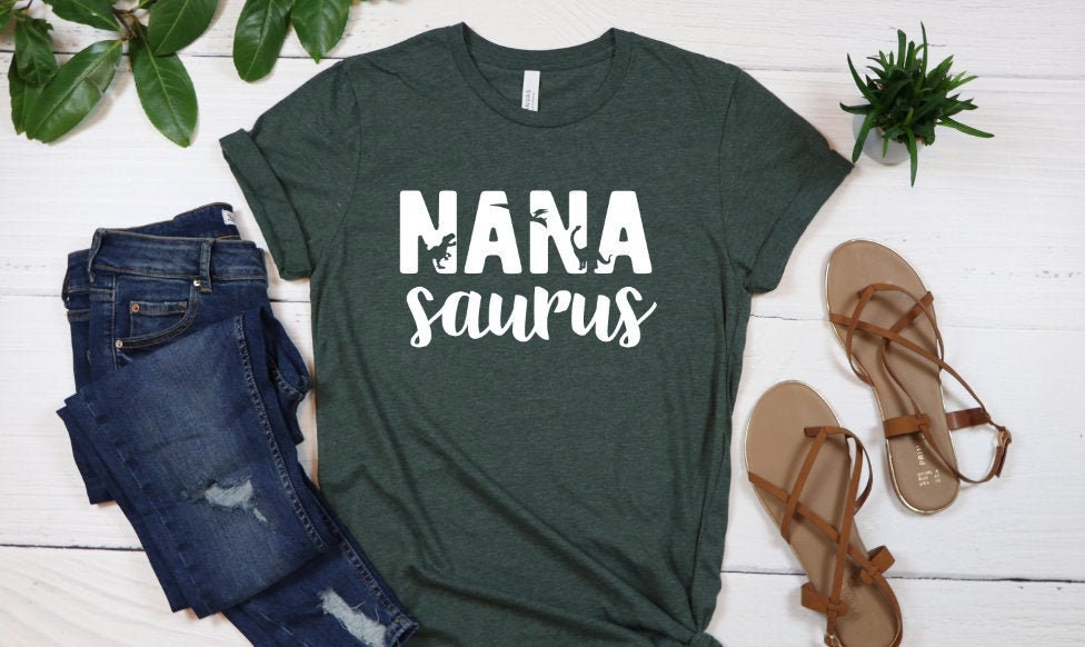 Nanasaurus T-Shirt: Funny Nana Dinosaur Graphic Tee
