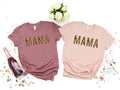 Mama Cheetah Print T-Shirt - Mom Life Shirt