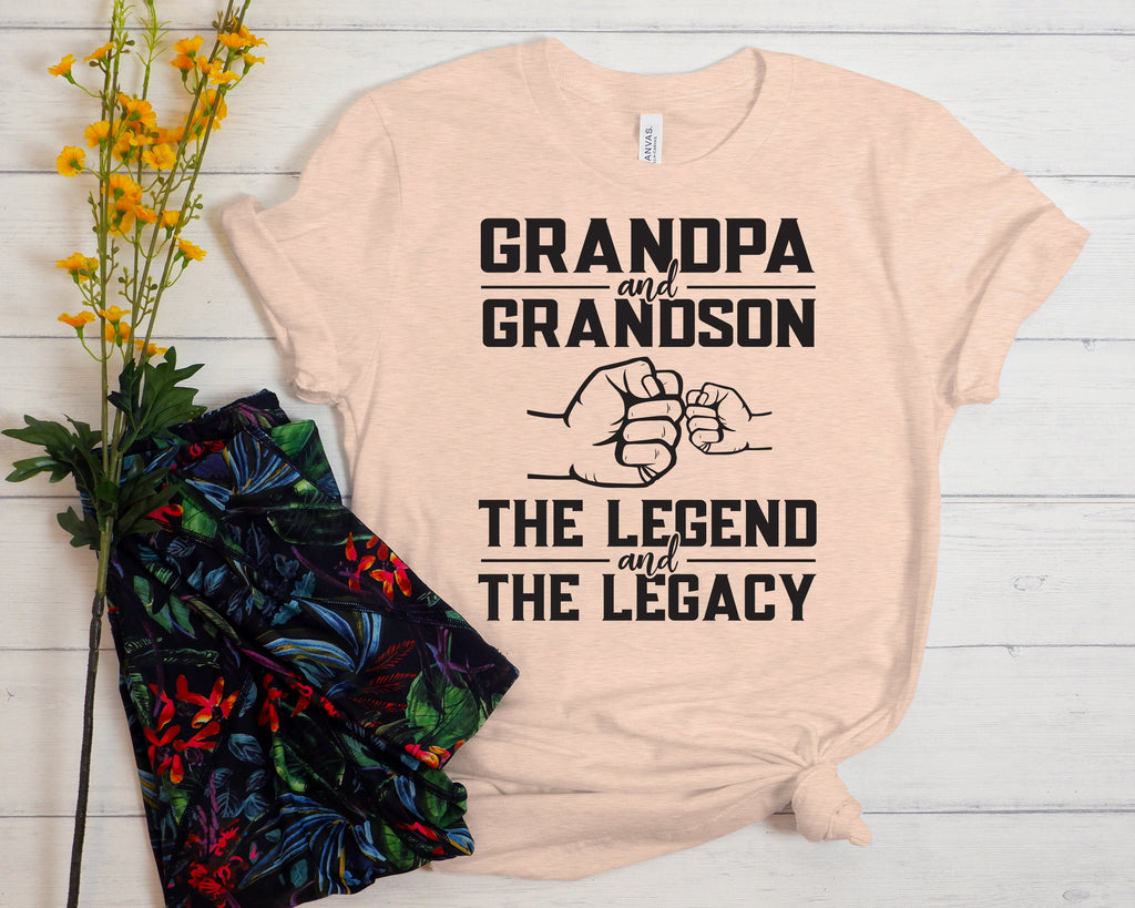Grandpa and Grandson Shirt: Father's Day Matching Papa Tee