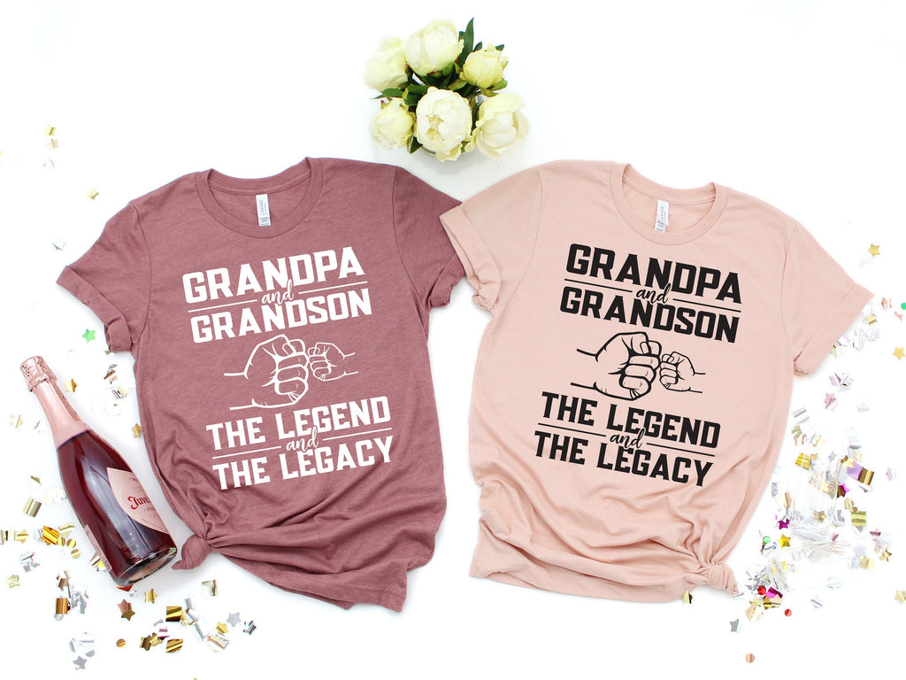 Grandpa and Grandson Shirt: Father's Day Matching Papa Tee