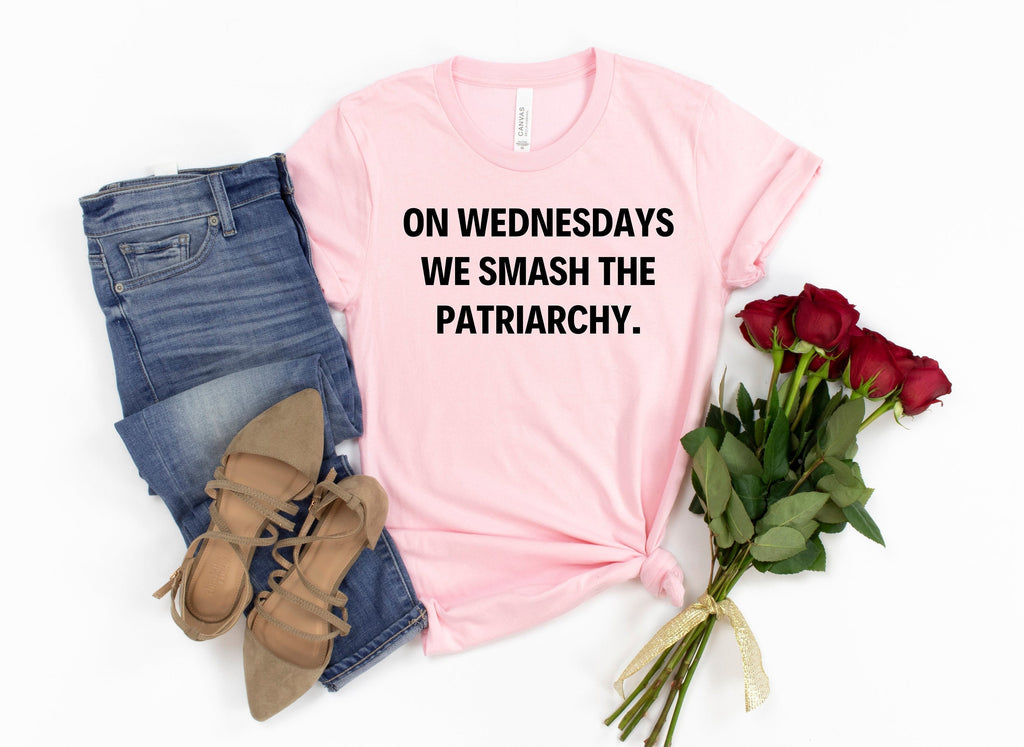 On Wednesdays We Smash The Patriarchy T-Shirt: Feminism Equal Rights