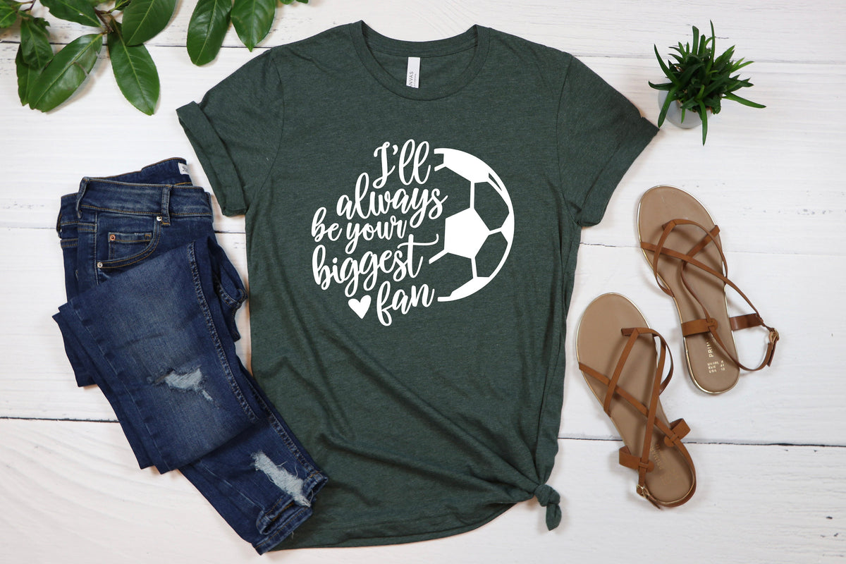 Soccer Mom Shirt: Biggest Fan Tee, Grunge Style