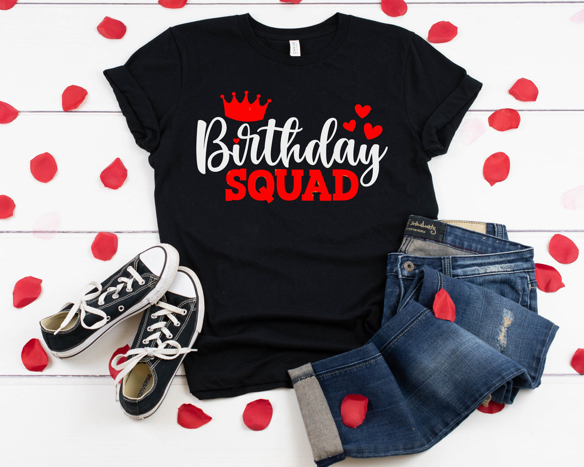Birthday Squad Shirt: Matching Party T-Shirts