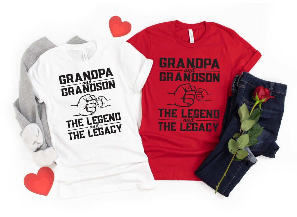 Grandpa and Grandson Shirt: Father's Day Matching Papa Tee