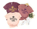 Birthday Girl T-Shirt: Cotton Blend Tee with Crown Graphic
