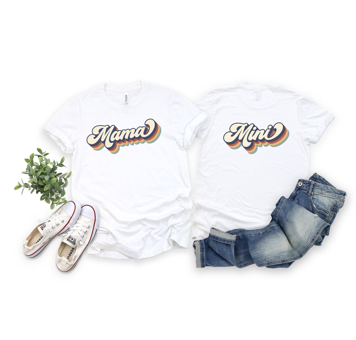 Retro Mama Mini Shirt: Matching Mommy and Me Outfit