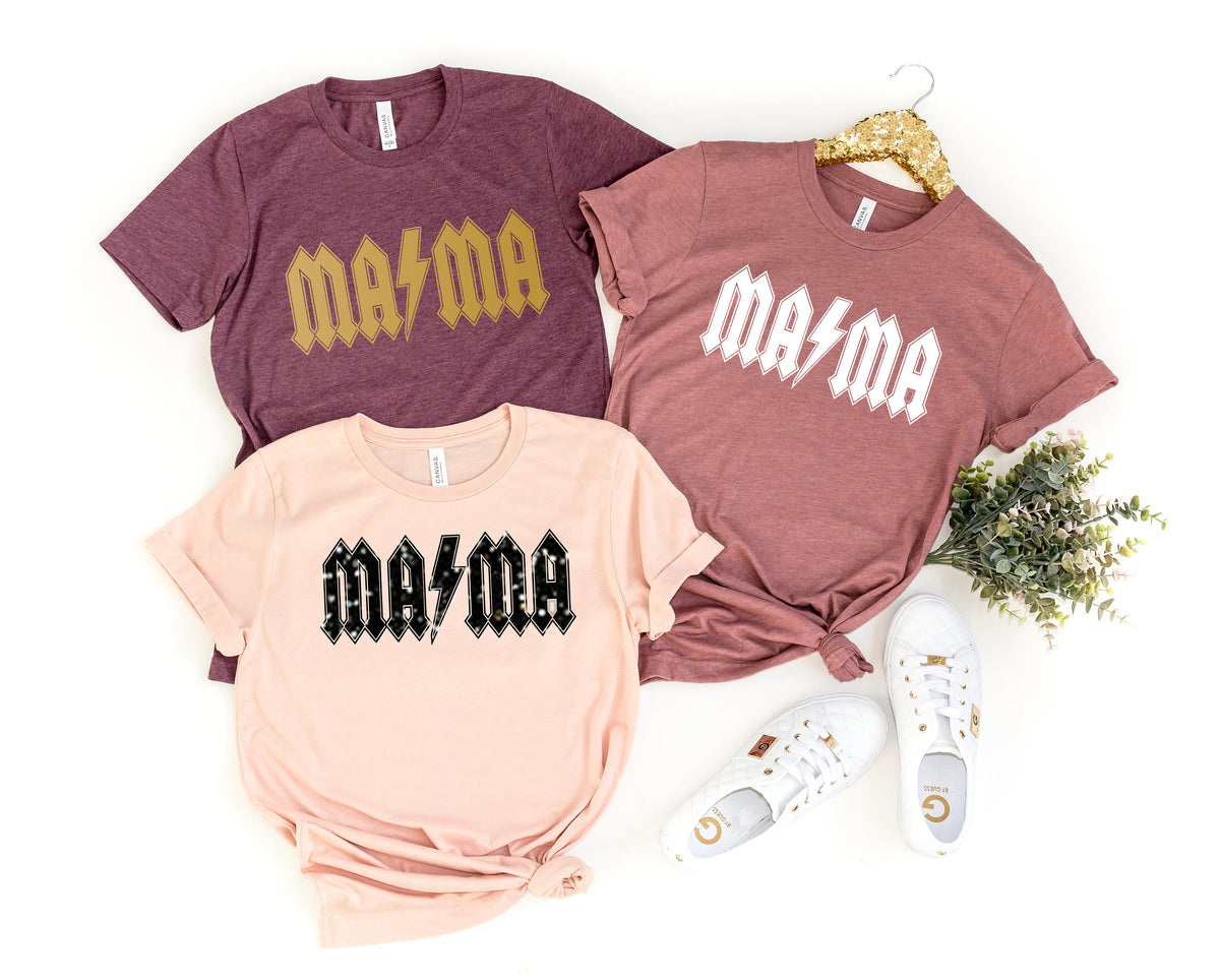Rocker Mama T-Shirt, Graphic Tee, Mother's Day Apparel