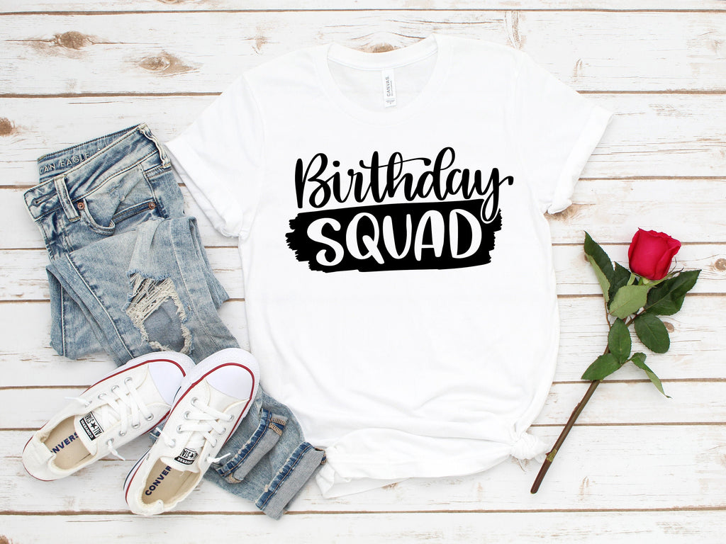 Birthday Squad Shirt: Drip Party Crew Matching Tee