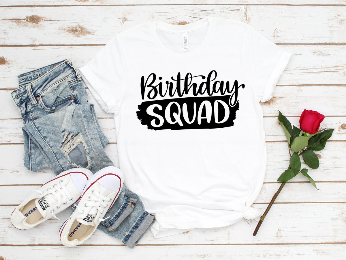 Birthday Squad Shirt: Drip Party Crew Matching Tee