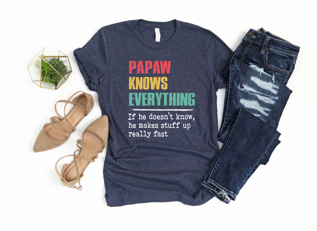 Papa Knows Everything Shirt, Father's Day Gift