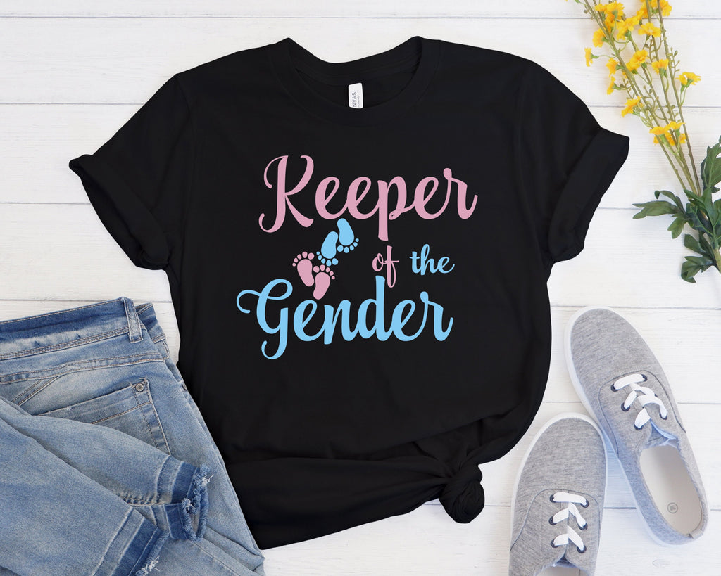 Keeper Of The Gender Shirt: Pregnancy Announcement T-Shirt