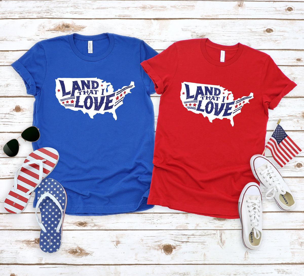 Land That I Love T-shirt: Patriotic 4th July Tee