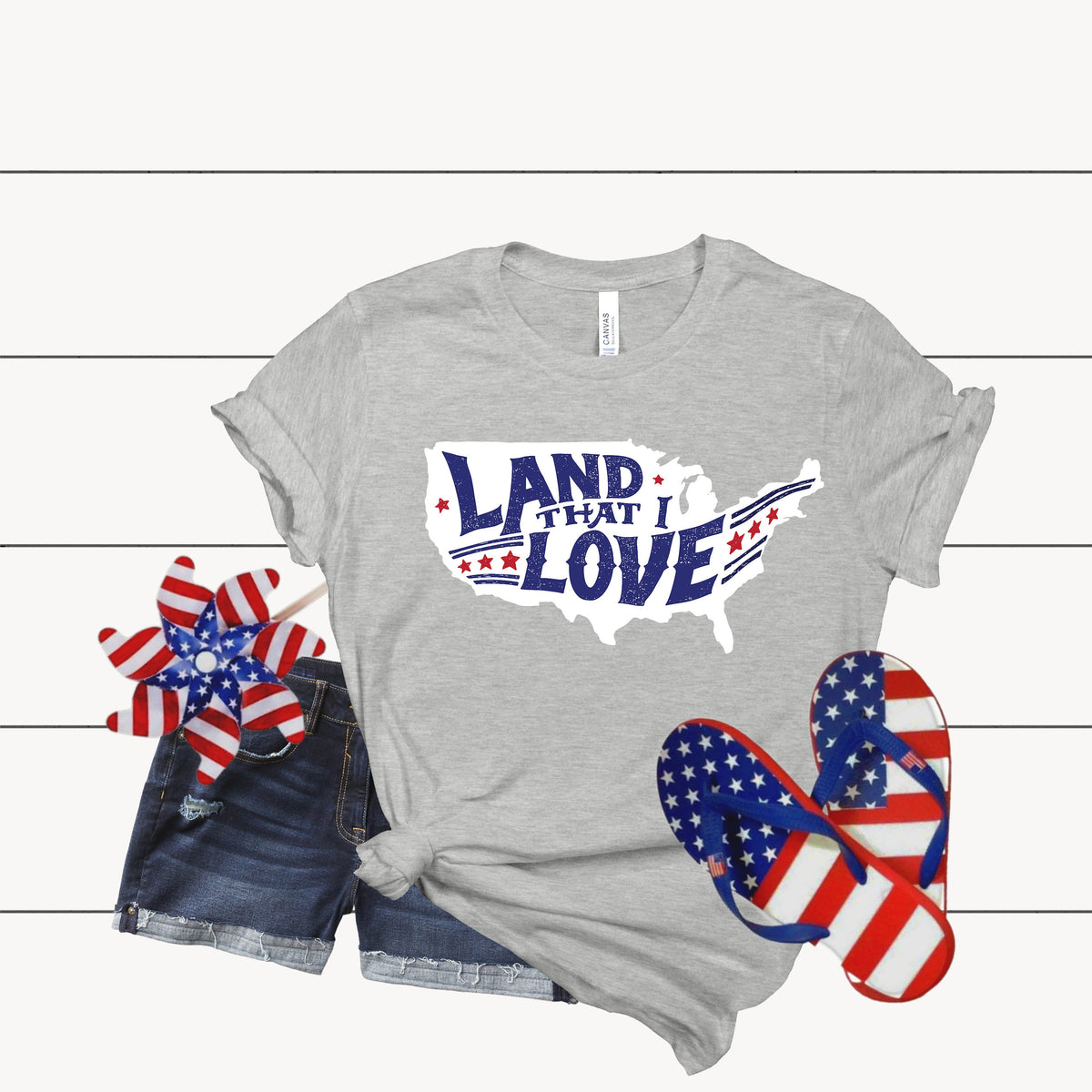 Land That I Love T-shirt: Patriotic 4th July Tee
