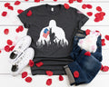 Custom Bigfoot American Flag Shirt: Patriotic Tee