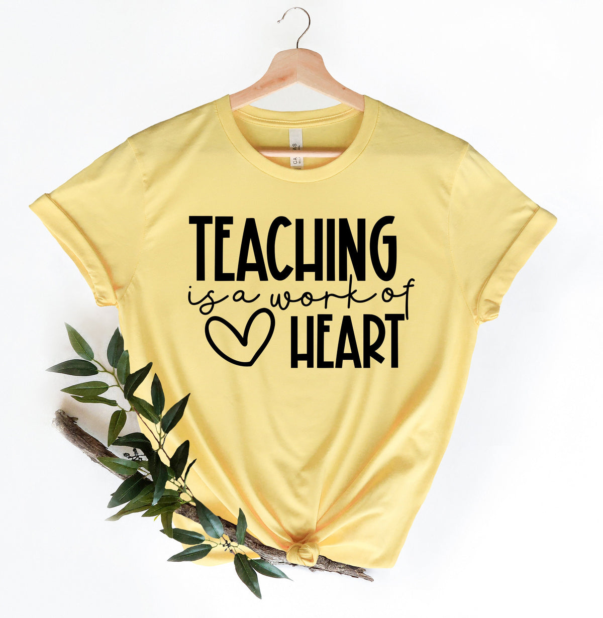 Teaching is a Work of Heart Shirt, Teacher Gift