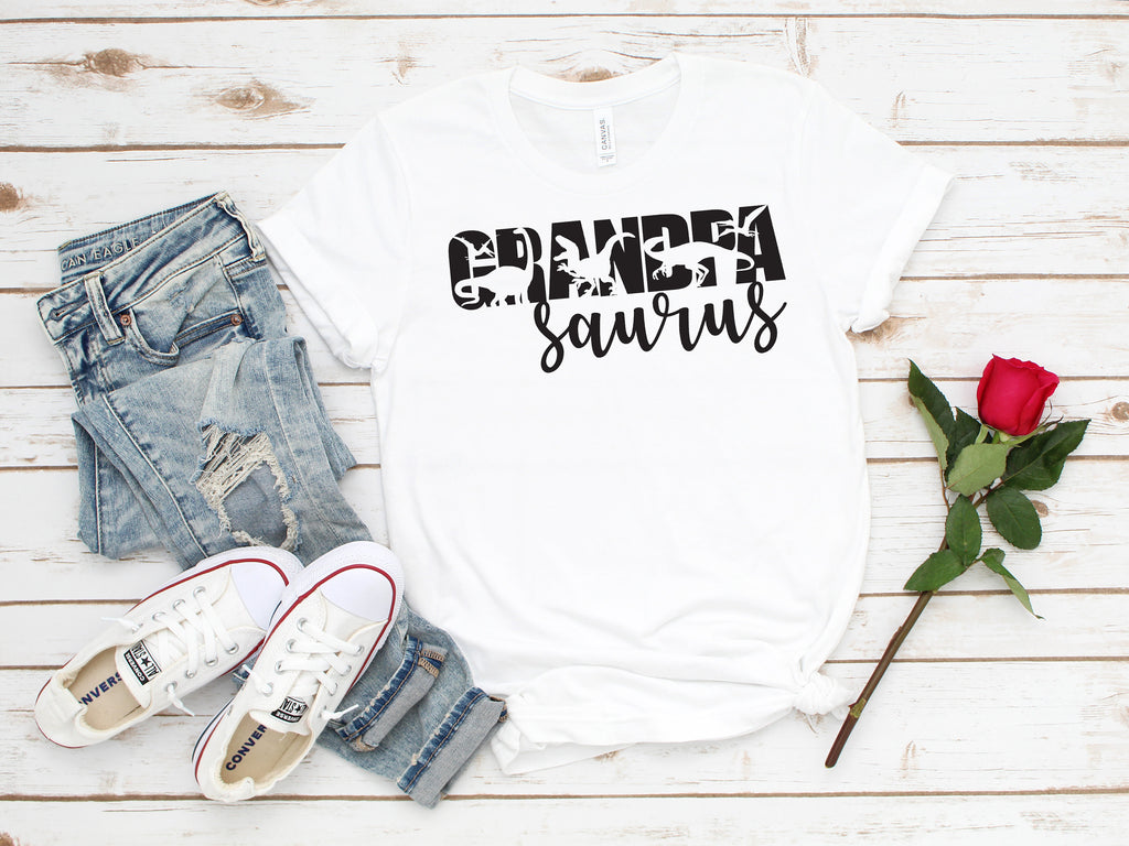 Grandpa Saurus T-Shirt: Dinosaur Grandpa Gift