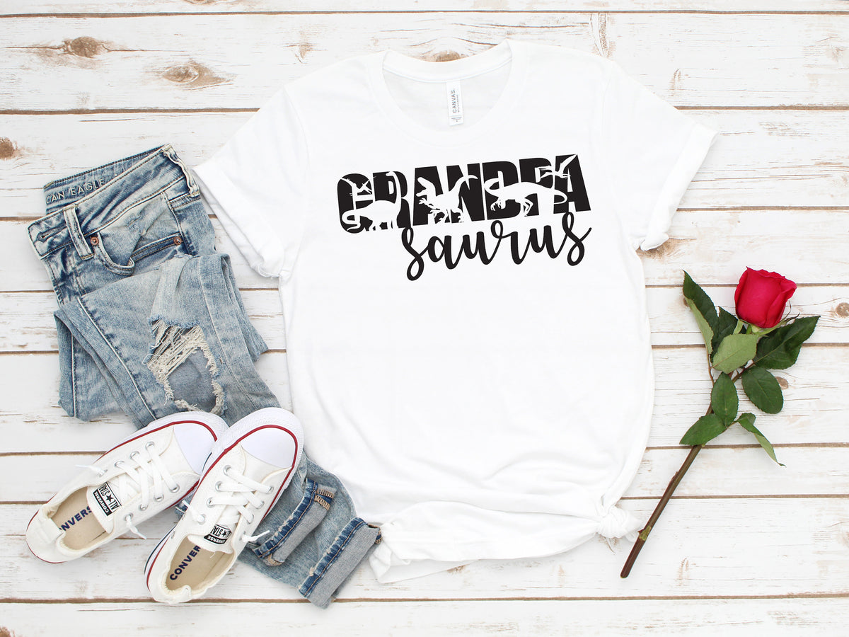 Grandpa Saurus T-Shirt: Dinosaur Grandpa Gift