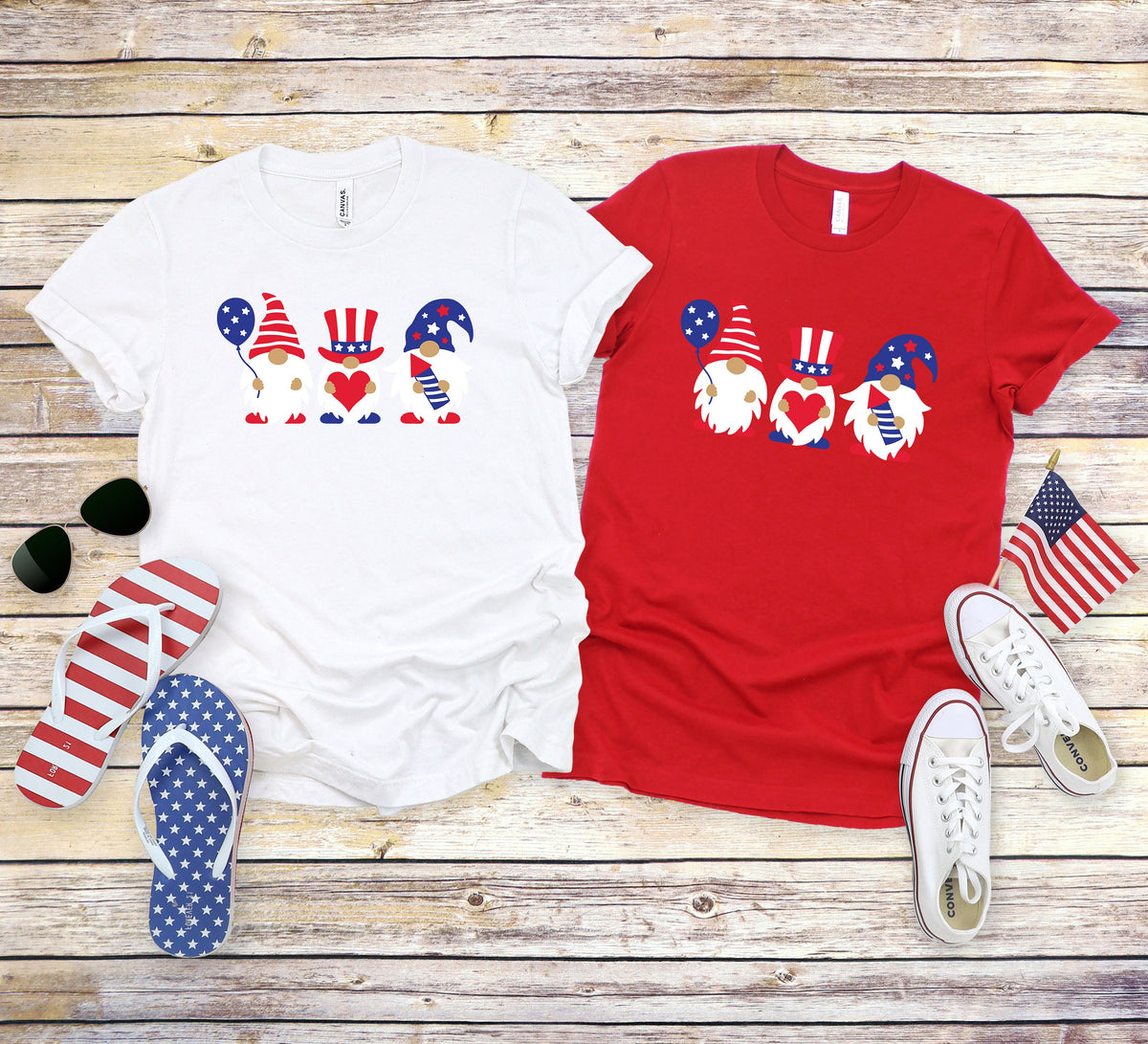 4th of July Gnomes Shirt: Patriotic Independence Day Gift