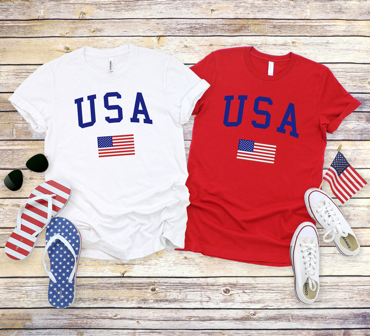 Custom USA Flag Shirt: Patriotic Family Matching 4th of July