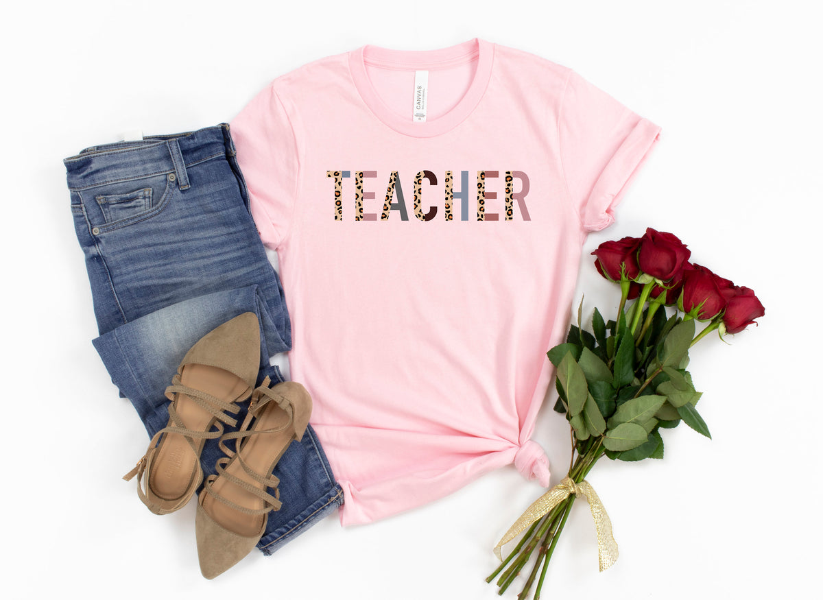 Leopard Teacher Shirt: Back To School Raglan Baseball Tee