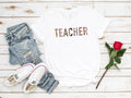 Leopard Teacher Shirt: Back To School Raglan Baseball Tee