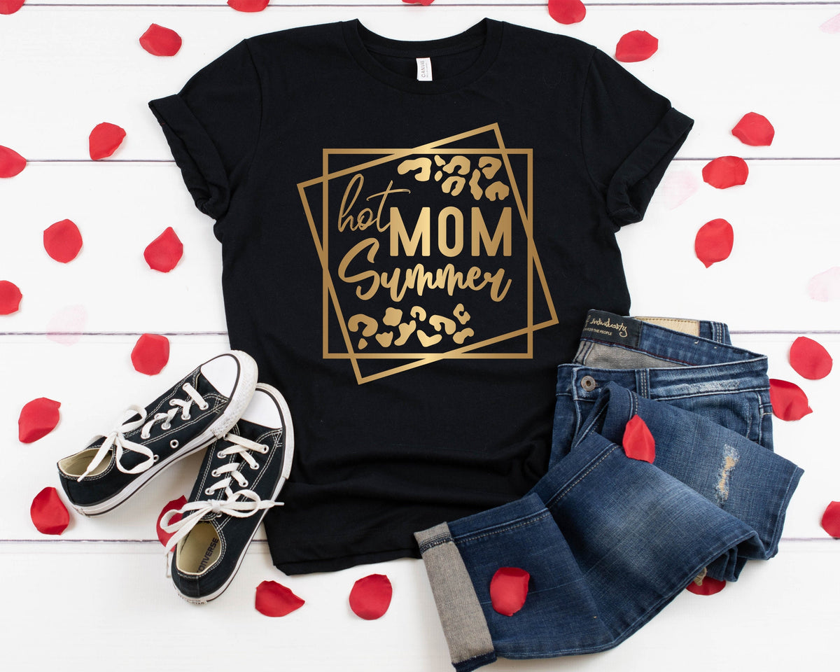 Hot Mom Summer T-Shirt: Family Vacation Beach Apparel