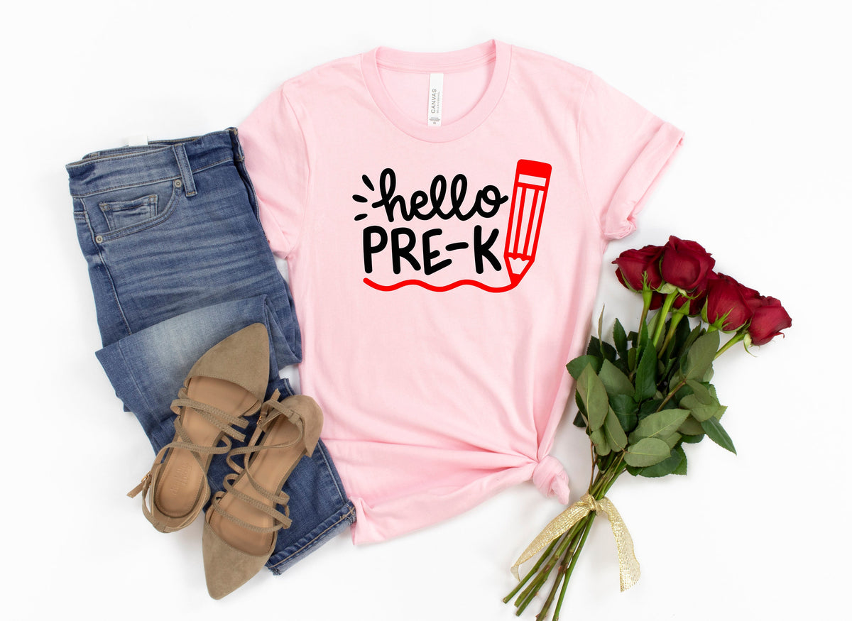 Hello Pre-K Teacher Shirt: Back to School Gift