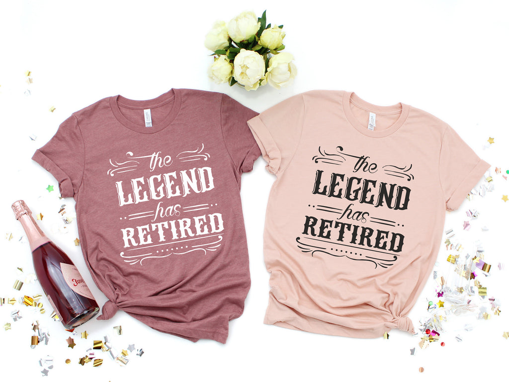 The Legend Has Retired T-Shirt: Funny Retirement Gift