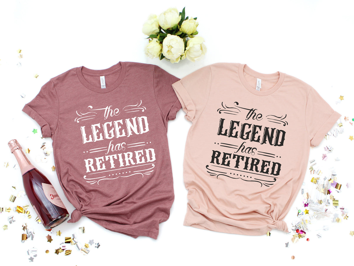 The Legend Has Retired T-Shirt: Funny Retirement Gift