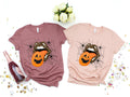 Leopard Lips Halloween Shirt: Pumpkin Tongue Graphic Tee