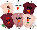 Cute Turkey Faces Thanksgiving Shirt, Friendsgiving Fall Tee