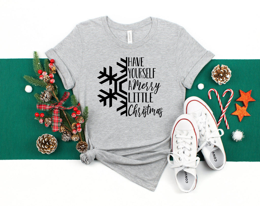 Merry Little Christmas Shirt: Women's Holiday Tee