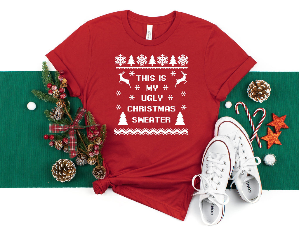 Custom Text Ugly Christmas Sweatshirt: Holiday Sweater