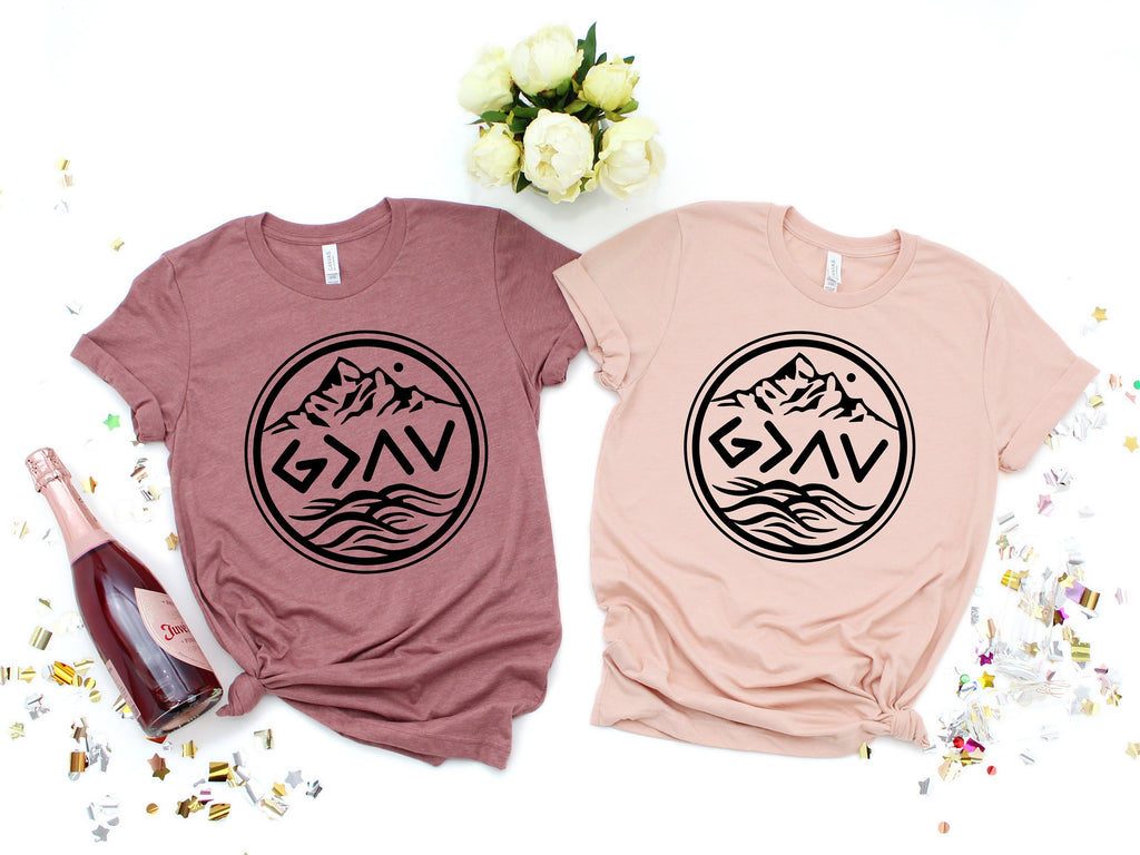 God is Greater T-Shirt: Christian Gift, Positive Tee