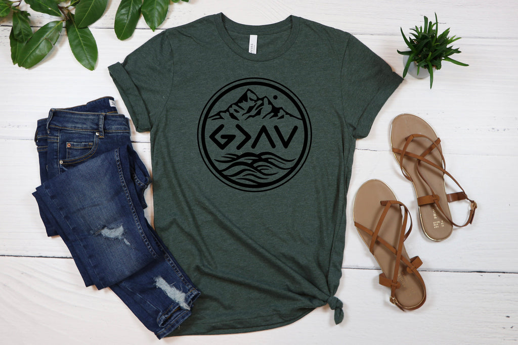 God is Greater T-Shirt: Christian Gift, Positive Tee
