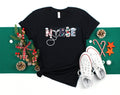 Nurse Christmas Shirt: Santa Hat Stethoscope Tee