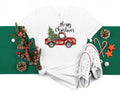 Merry Christmas Red Truck Shirt: Buffalo Plaid Family Tee