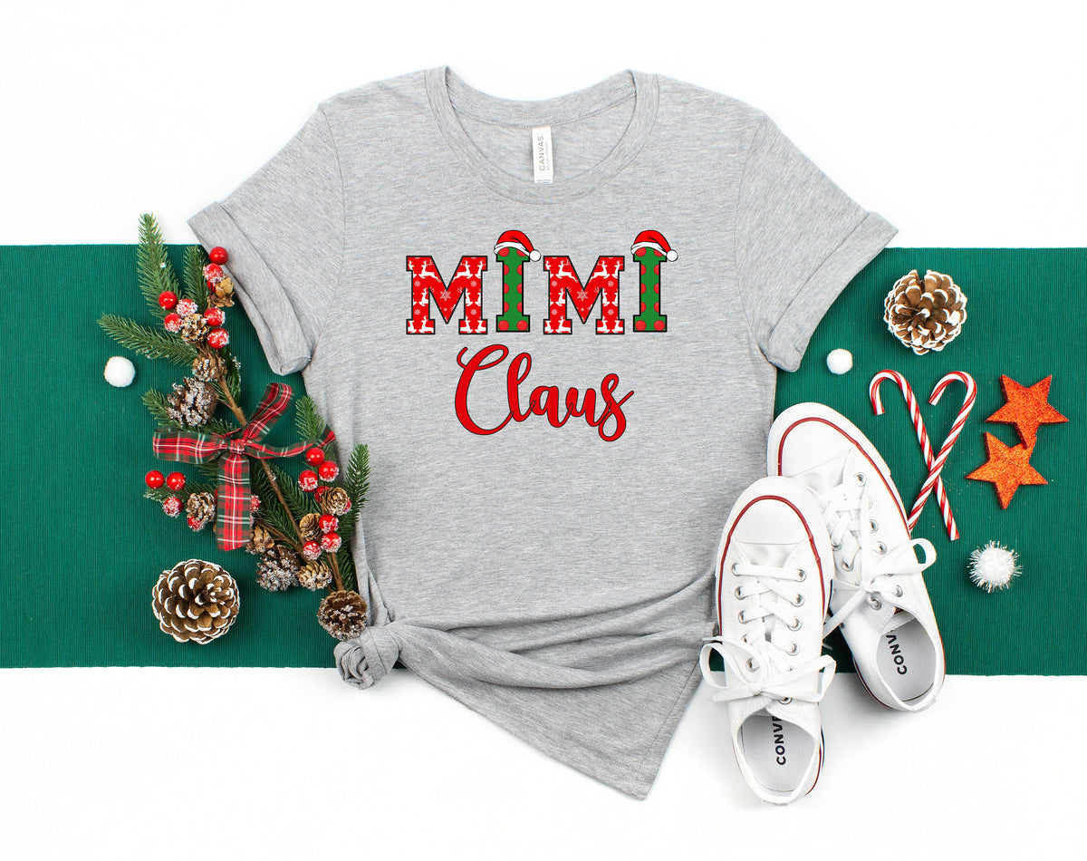 Mimi Claus Christmas Shirt: Grandmother Xmas T-Shirt