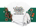 Funny Christmas Lights T-Shirt: I'm Fine Everything Is Fine Tee