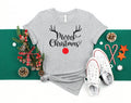 Reindeer Christmas Shirt: Peeping Xmas Family Tee