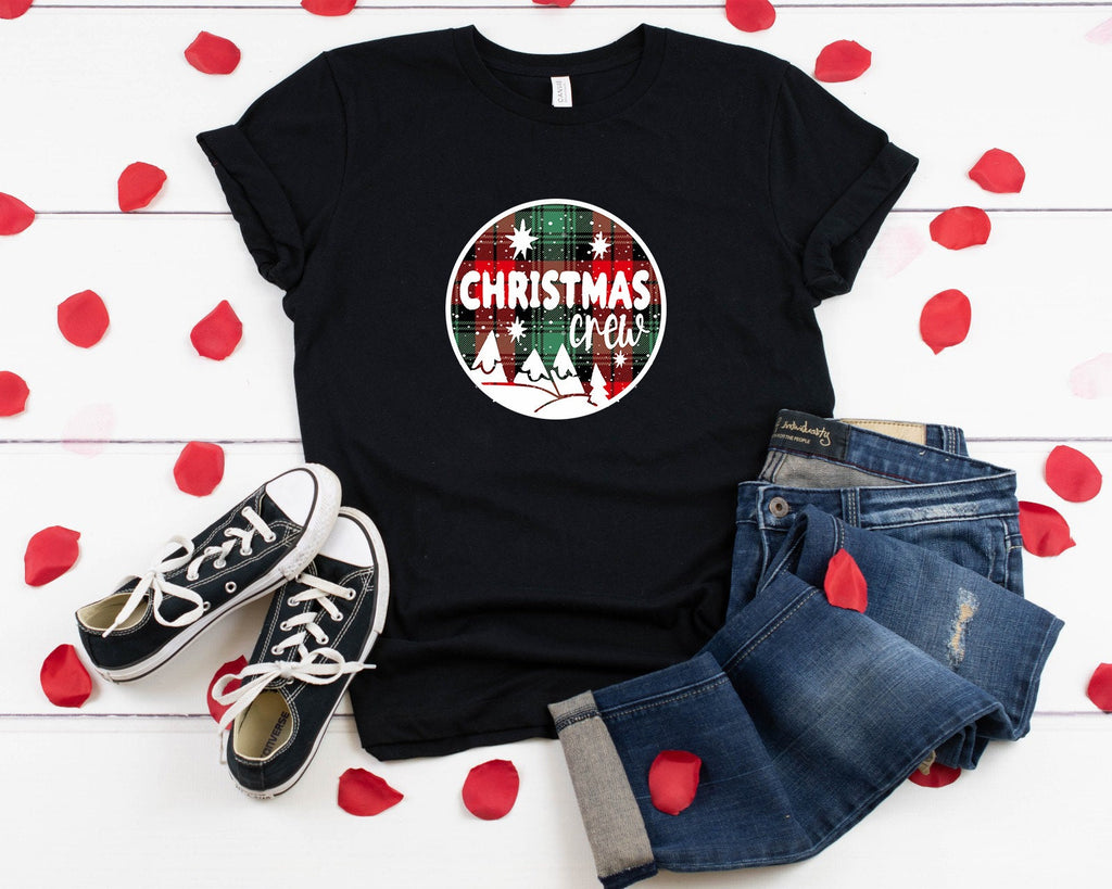 Christmas Crew Shirt: Buffalo Plaid Family Matching Tee