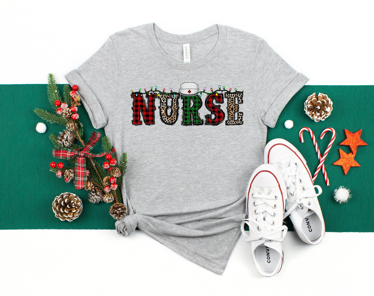 Santa's Favorite Nurse Christmas Shirt, Cute Holiday Tee